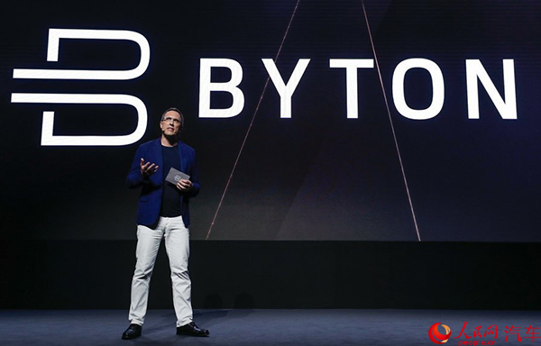 BYTON拜腾品牌发布首款电动SUV明年亮相