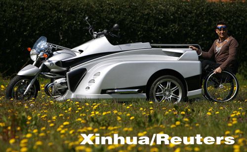 摩托车专为乘坐轮椅驾驶者设计 售价近5万欧元