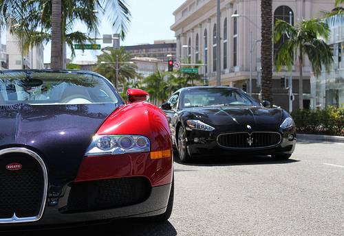 比弗利(beverly hill)富人区 豪车实拍