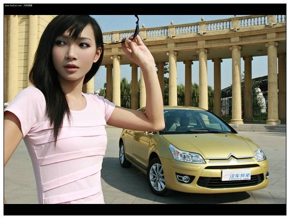 性感丝袜诱惑 长腿车模夜色下的致命美丽 (4)